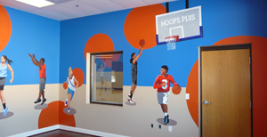 lorrie herman mural Hoops Plus
