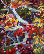 Lorrie Herman - oil "Asheville Tree"