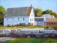 Lorrie Herman - oil "Vinalhaven White House"