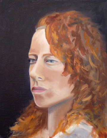 Lorrie Herman - oil portrait "Victoria"
